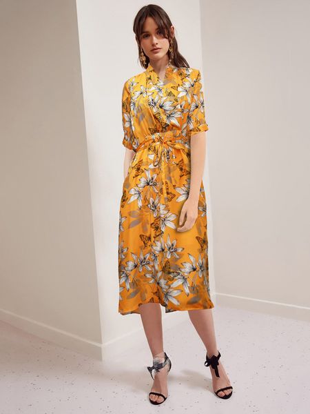 women flower dress pastoral style long dress summer new fashion pocket with belt, Black;gray
women flower dress pastoral style long dress summer new fashion pocket with belt, Black;gray