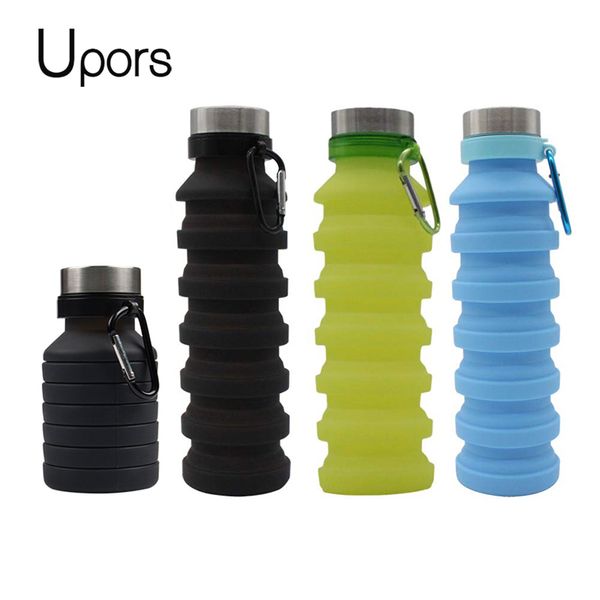 upors 550ml collapsible water bottle portable silicone shaker protein drink bottle climbing foldable sport water bpa free 
upors 550ml collapsible water bottle portable silicone shaker protein drink bottle climbing foldable sport water bpa free