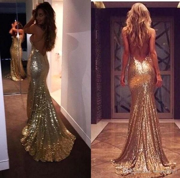 sparkly gold sequins prom dresses 2020 backless spaghetti floor length formal evening dresses party gowns custom made, Black
sparkly gold sequins prom dresses 2020 backless spaghetti floor length formal evening dresses party gowns custom made, Black