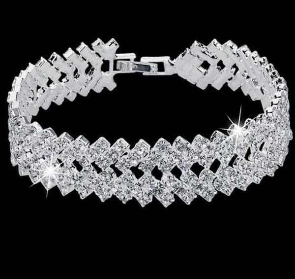 luxury crystal bracelets for women silver color bracelets & bangles femme bridal wedding jewelry 2018 vintage bracelet, Black
luxury crystal bracelets for women silver color bracelets & bangles femme bridal wedding jewelry 2018 vintage bracelet, Black