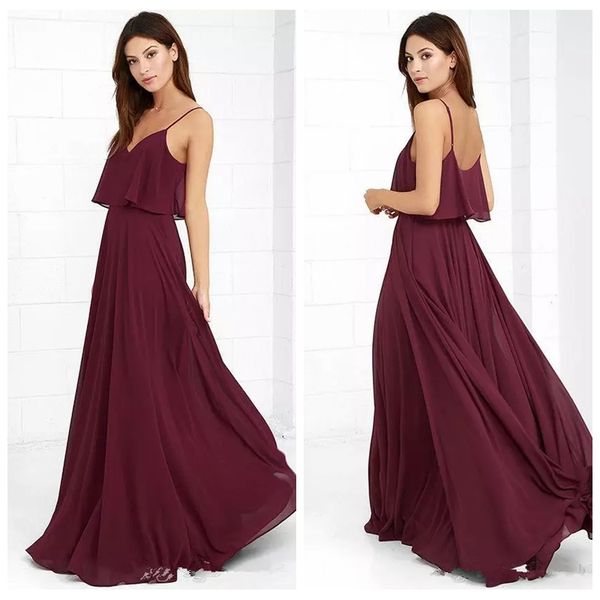 2019 spaghetti strips a-line long bridesmaid dresses chiffon custom spring vestidos de bridesmaids honor of maid beach women maxi, White;pink
2019 spaghetti strips a-line long bridesmaid dresses chiffon custom spring vestidos de bridesmaids honor of maid beach women maxi, White;pink