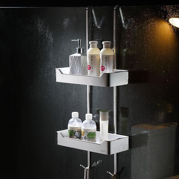 punch 304 stainless steel shower basket bath shelf glass shower storage rack with hook 2 layers bathroom shelf organizer
punch 304 stainless steel shower basket bath shelf glass shower storage rack with hook 2 layers bathroom shelf organizer