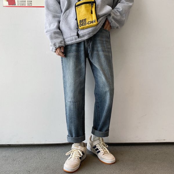 autumn jeans men's fashion washed casual blue jean pants men streetwear wild loose hip hop straight denim trousers mens s-2xl
autumn jeans men's fashion washed casual blue jean pants men streetwear wild loose hip hop straight denim trousers mens s-2xl