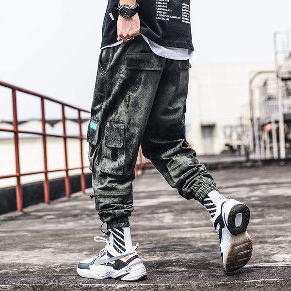 western stylish fashion camouflage multi-pockets men's jogger cargo harem pants autumn male casual loose ankle-length trousers, Black
western stylish fashion camouflage multi-pockets men's jogger cargo harem pants autumn male casual loose ankle-length trousers, Black