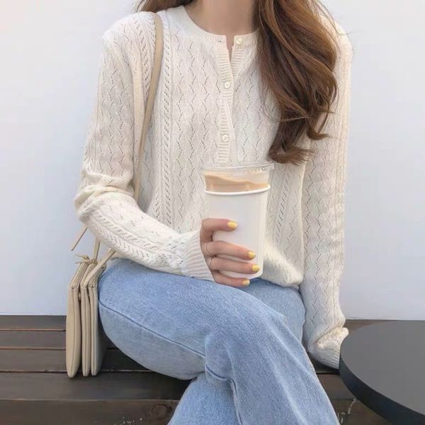 litvriyh lady thin hollow knitted sweater women cardigan long sleeve o-neck cashmere sweater female knitted cardigan women coats, White 
litvriyh lady thin hollow knitted sweater women cardigan long sleeve o-neck cashmere sweater female knitted cardigan women coats, White