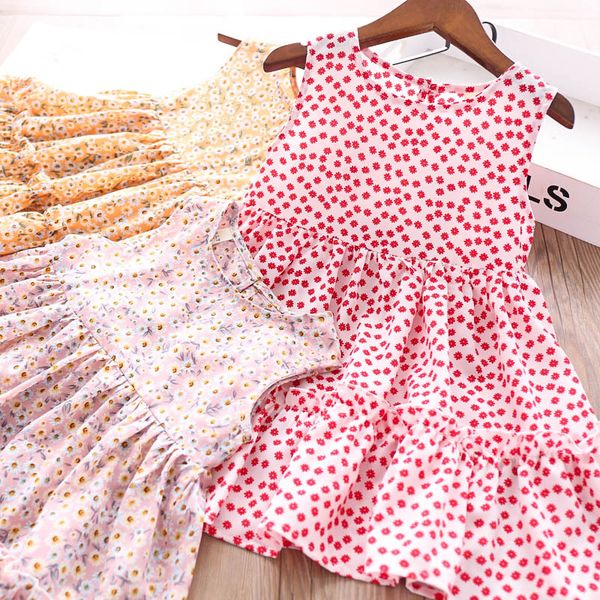 2020 summer girls printed color floral sleeveless dress wholesale children's clothing, Red;yellow
2020 summer girls printed color floral sleeveless dress wholesale children's clothing, Red;yellow