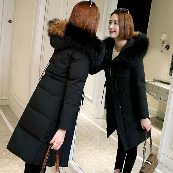 2019 new style korean-style white high-end down cotton medium-length women's color large fur collar loose-fit slim fit slimming, Black;white
2019 new style korean-style white high-end down cotton medium-length women's color large fur collar loose-fit slim fit slimming, Black;white