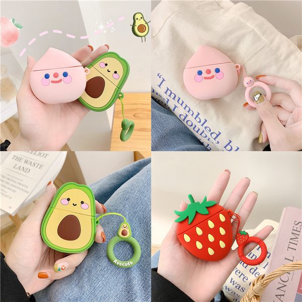 фруктовый силиконовый чехол для airpods 2 1 cute peach strawberry моделирование авокадо защитный чехол для наушников apple 
фруктовый силиконовый чехол для airpods 2 1 cute peach strawberry моделирование авокадо защитный чехол для наушников apple