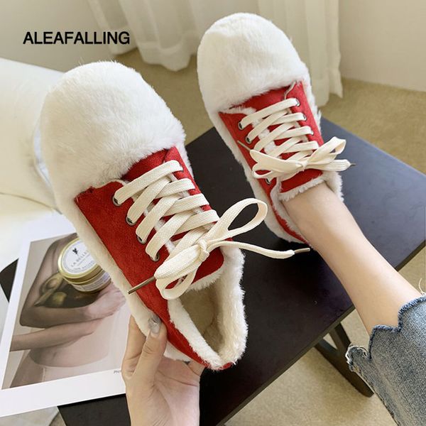 aleafalling casual warm women's shoes winter running walking travel flats short plush lace-up comfortably grils' shoes, Black
aleafalling casual warm women's shoes winter running walking travel flats short plush lace-up comfortably grils' shoes, Black