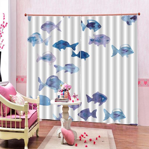 modern simple and fresh style deep sea fish tulles for living dining room bedroom blackout curtains
modern simple and fresh style deep sea fish tulles for living dining room bedroom blackout curtains
