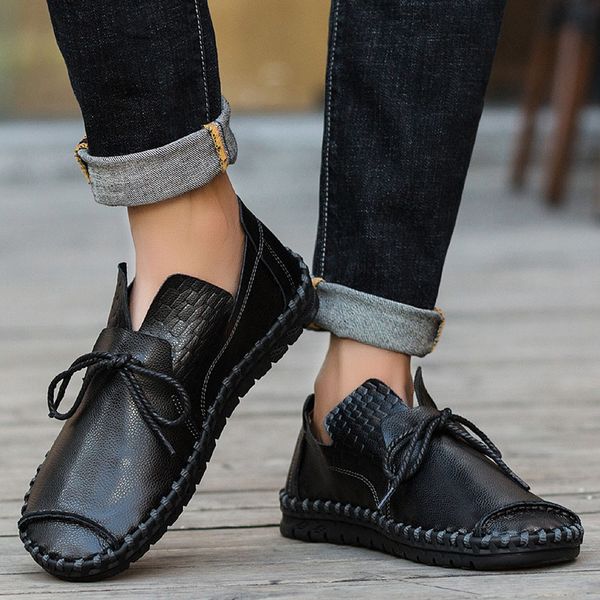 kancoold leather casual shoes men's fashion wild breathable shoes men spring/autumn retro lazy british wind casual, Black
kancoold leather casual shoes men's fashion wild breathable shoes men spring/autumn retro lazy british wind casual, Black