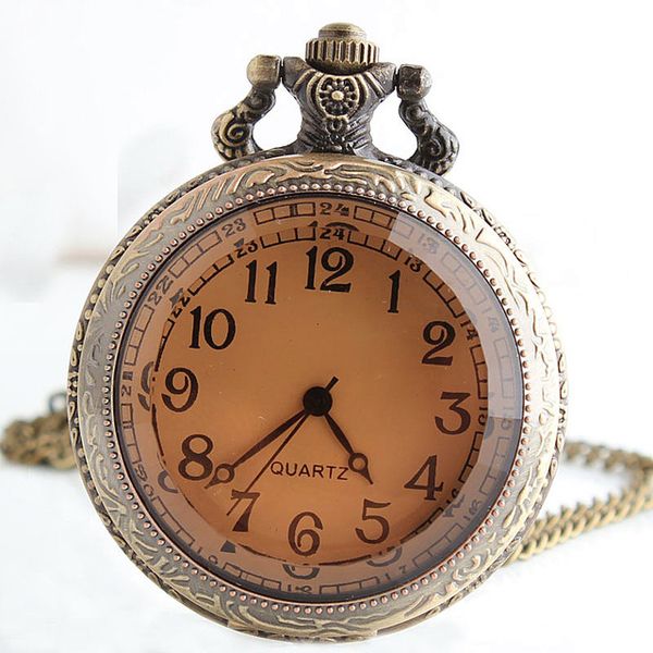 fashion bronze glass vintage steampunk pocket watch chain arabic number necklace women men quartz pocket watches cf1060, Slivery;golden
fashion bronze glass vintage steampunk pocket watch chain arabic number necklace women men quartz pocket watches cf1060, Slivery;golden