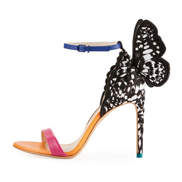 fashion butterfly party wedding sandals embroidery butterfly angel wings sandals woman open toe ankle buckle strap thin high heels shoes, Black
fashion butterfly party wedding sandals embroidery butterfly angel wings sandals woman open toe ankle buckle strap thin high heels shoes, Black