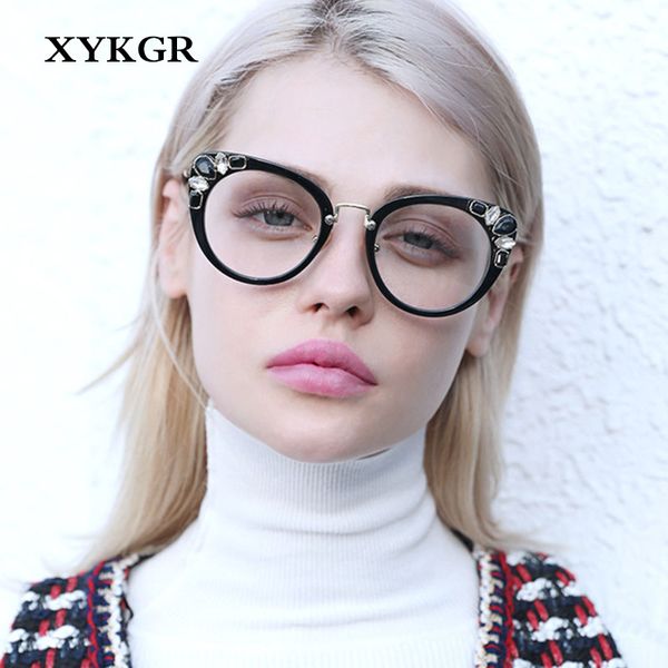 xykgr fashion new cat eye glasses frame rhinestones ladies optical computer glasses frame men and women, Black
xykgr fashion new cat eye glasses frame rhinestones ladies optical computer glasses frame men and women, Black