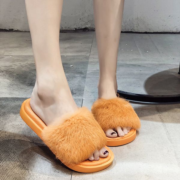 2020 spring and autumn new women home indoor wild fur flip flop warm soft non-slip slippers outdoor leisure beach sandals, Black
2020 spring and autumn new women home indoor wild fur flip flop warm soft non-slip slippers outdoor leisure beach sandals, Black