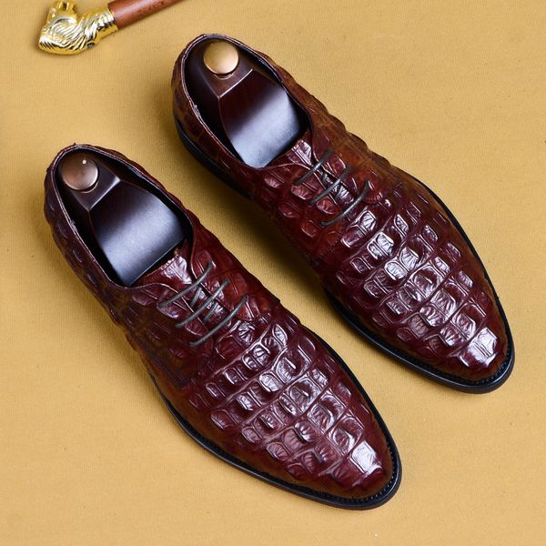 british style pointed toe men shoes crocodile pattern men business shoes formal party, Black
british style pointed toe men shoes crocodile pattern men business shoes formal party, Black