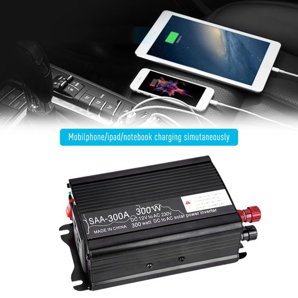 300w car power inverter solar power inverter dc 12v to ac 110v / 230v modified sine wave converter with dual usb interface
300w car power inverter solar power inverter dc 12v to ac 110v / 230v modified sine wave converter with dual usb interface