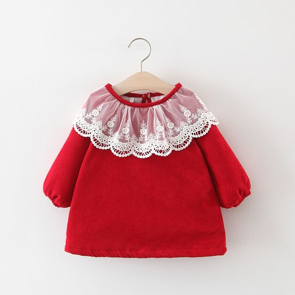 autumn winter baby girls long sleeve lace floral o neck thick fleece princess party cute dress children kids dresses vestidos, Red;yellow
autumn winter baby girls long sleeve lace floral o neck thick fleece princess party cute dress children kids dresses vestidos, Red;yellow