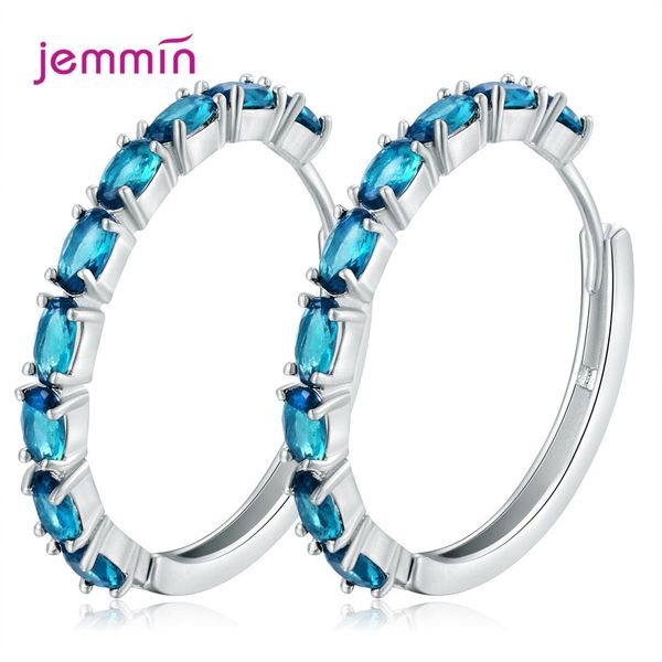 new blue 925 sterling silver hoop earrings for women fashion wedding fine noble jewelry crystal oval zircon women earrings gift, Golden;silver
new blue 925 sterling silver hoop earrings for women fashion wedding fine noble jewelry crystal oval zircon women earrings gift, Golden;silver