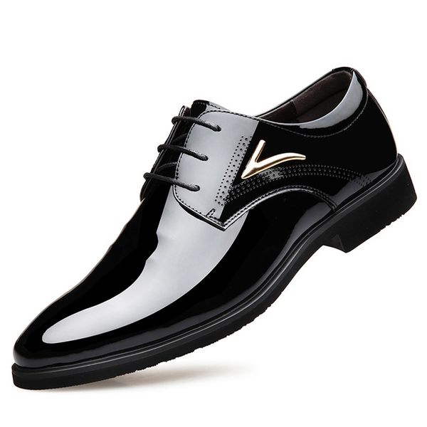 black pu men's formal shoes patent leather shoe lace up party dress office footwear outdoor classic shoes for men
black pu men's formal shoes patent leather shoe lace up party dress office footwear outdoor classic shoes for men