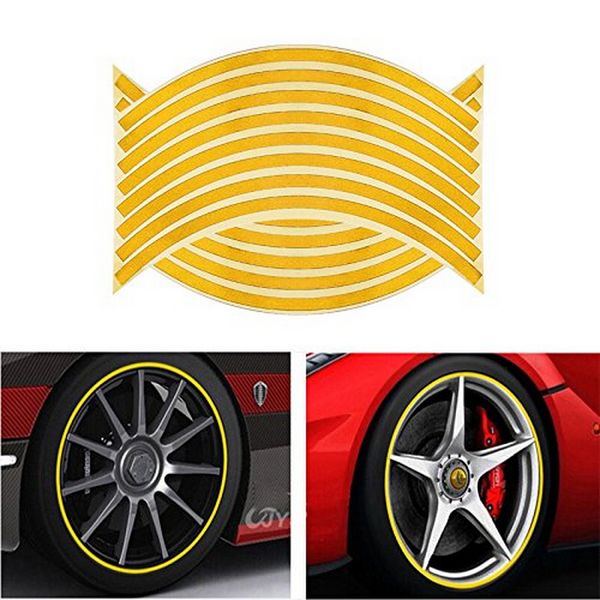 16pcs reflective strips car wheel stickers for 16/17/18 inch auto vehicle wheel waterproof sticker decal tape
16pcs reflective strips car wheel stickers for 16/17/18 inch auto vehicle wheel waterproof sticker decal tape