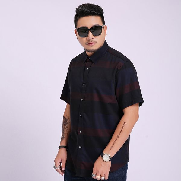 new arrival fashion super large men short sleeved loose knitted stripes casual shirts single breasted plus size 2xl-5xl6xl7xl8xl, White;black
new arrival fashion super large men short sleeved loose knitted stripes casual shirts single breasted plus size 2xl-5xl6xl7xl8xl, White;black