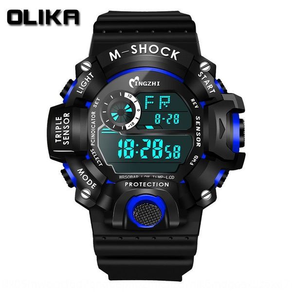 olijia olika sports trend outdoor electronic multi-functional dual-display timekeeping satch student electronic watch male, Blue
olijia olika sports trend outdoor electronic multi-functional dual-display timekeeping satch student electronic watch male, Blue