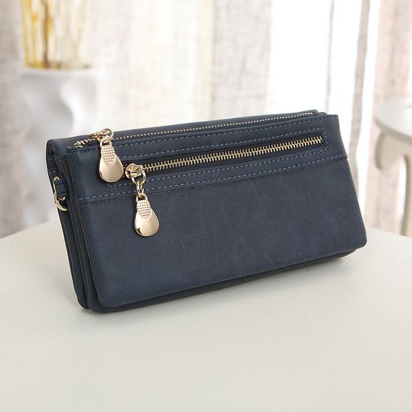 high capacity fashion women wallets polish pu leather wallet female double zipper clutch coin purse ladies phone bag wristlet, Red;black 
high capacity fashion women wallets polish pu leather wallet female double zipper clutch coin purse ladies phone bag wristlet, Red;black