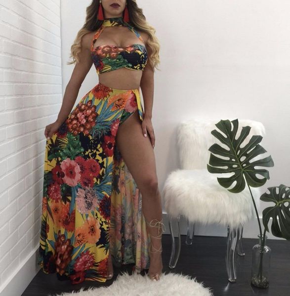 floral print summer beach tracksuits cape +jumpsuits two pieces suits women 's sets casual fashion rompers female tide, Gray
floral print summer beach tracksuits cape +jumpsuits two pieces suits women 's sets casual fashion rompers female tide, Gray