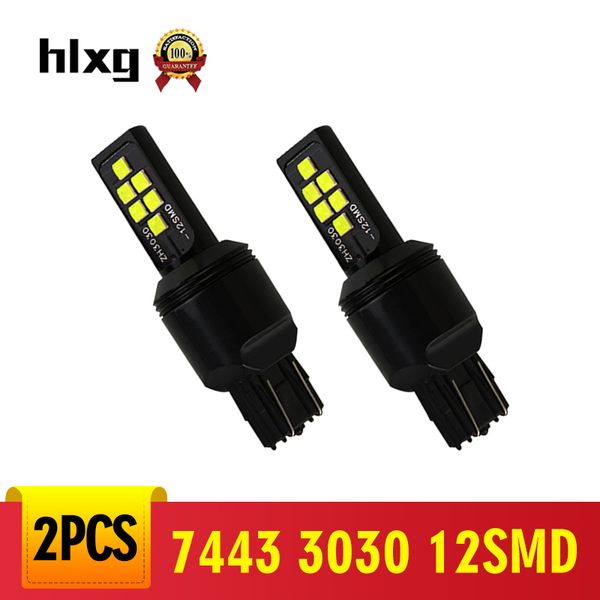 hlxg 2pcs 7443 w21/5w 12smd 3030 led super white car reverse backup light t20 backup reserve lights srear bulb
hlxg 2pcs 7443 w21/5w 12smd 3030 led super white car reverse backup light t20 backup reserve lights srear bulb