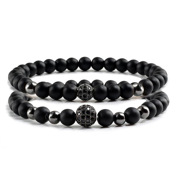 2pcs/set couples distance bracelet natural stone black matte pava cz ball beads strand bracelets men charm yoga jewelry pulseira
2pcs/set couples distance bracelet natural stone black matte pava cz ball beads strand bracelets men charm yoga jewelry pulseira