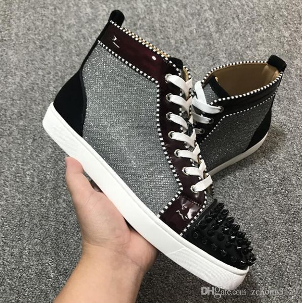 fashion red sole pik pik spikes luxurious louisflats red bottom sneakers shoes for women,men strass party wedding casual shoes, Black
fashion red sole pik pik spikes luxurious louisflats red bottom sneakers shoes for women,men strass party wedding casual shoes, Black