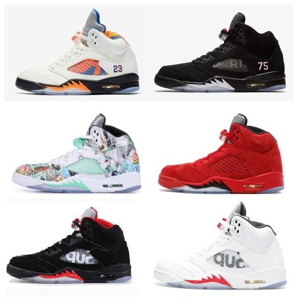 with box 5 5s v gold white cement man basketball shoes og black metallic red blue suede black fire red sport sneakers 
with box 5 5s v gold white cement man basketball shoes og black metallic red blue suede black fire red sport sneakers