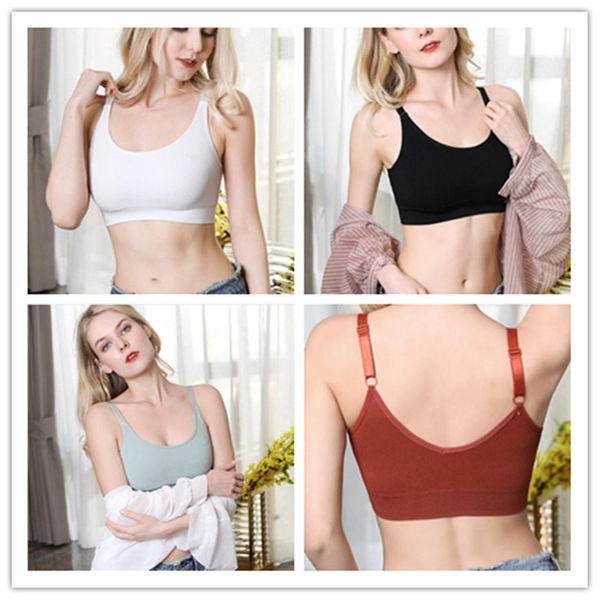 new women's chest wrap solid color crop sports yoga shakeproof vest bra ladies vest detachable chest pad casual cloth size ly521, White
new women's chest wrap solid color crop sports yoga shakeproof vest bra ladies vest detachable chest pad casual cloth size ly521, White