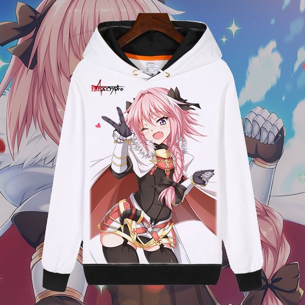 fashion hoodies anime fate/apocrypha astolfo joan of arc cosplay white sweatshirt autumn hooded pullover coat, Black
fashion hoodies anime fate/apocrypha astolfo joan of arc cosplay white sweatshirt autumn hooded pullover coat, Black