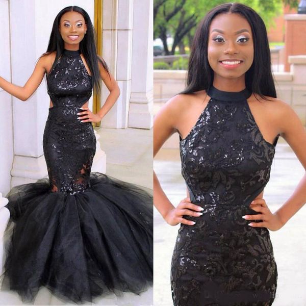 shining black lace mermaid prom dresses long halter neck plus size evening gowns sequined floor length formal dress
shining black lace mermaid prom dresses long halter neck plus size evening gowns sequined floor length formal dress