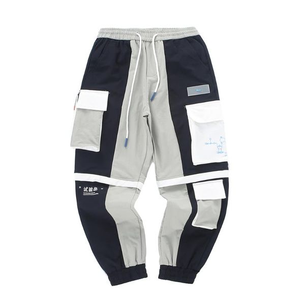 hip hop patchwork men cargo pants 2020 harajuku multi pockets elastic waist jogger male casual track trousers streetwear, Black
hip hop patchwork men cargo pants 2020 harajuku multi pockets elastic waist jogger male casual track trousers streetwear, Black