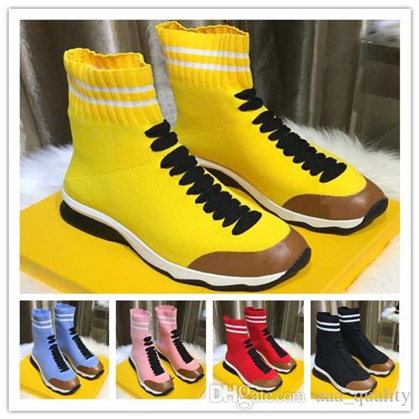 designer fabric sneakers womens multicolor sock shoes classical mid sneakers stretch knit fabric soft sole sock shoes boots, Black
designer fabric sneakers womens multicolor sock shoes classical mid sneakers stretch knit fabric soft sole sock shoes boots, Black