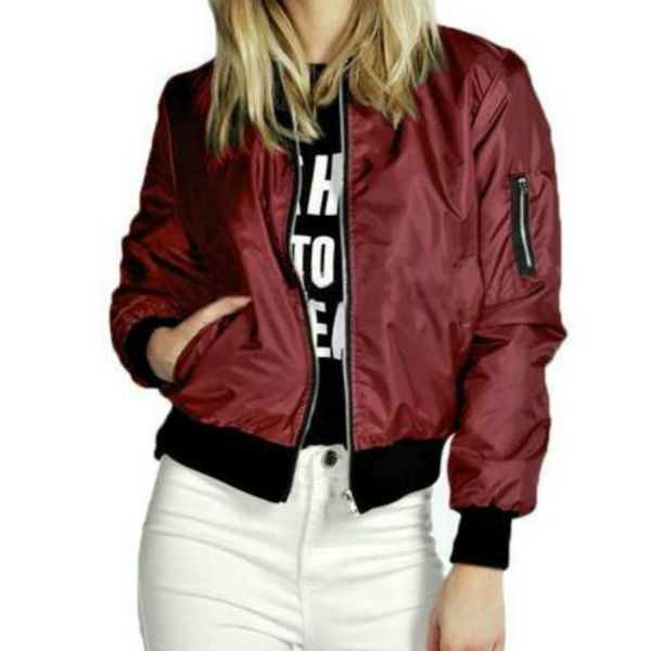 autumn winter new solid color short style zipper jackets women 2018 casual patcthwork long sleeve stand collar outwear coats, Black;brown
autumn winter new solid color short style zipper jackets women 2018 casual patcthwork long sleeve stand collar outwear coats, Black;brown