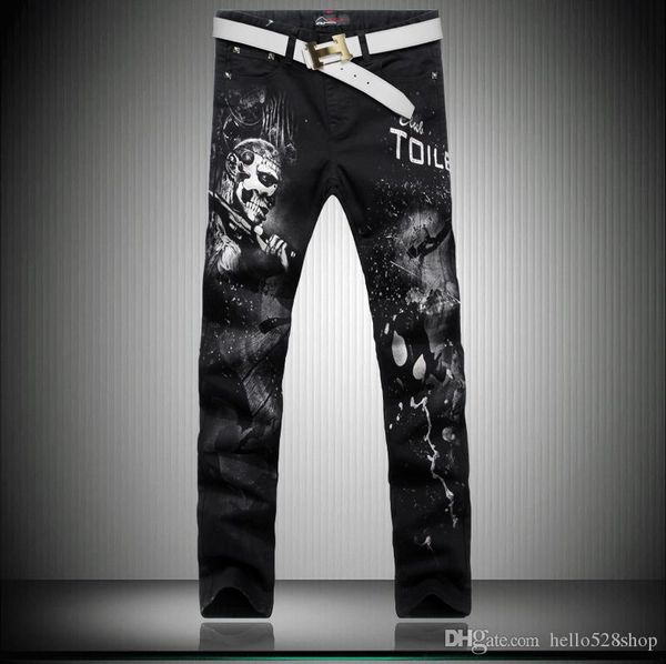 personality design portrait print pants korean men's jeans skinny pants jeans cool, Blue
personality design portrait print pants korean men's jeans skinny pants jeans cool, Blue