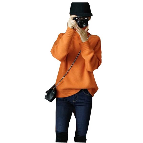 winter turtleneck sweaters women long sleeve casual orange high collar warm pullover cashmere knitted sweater female plus size, White;black
winter turtleneck sweaters women long sleeve casual orange high collar warm pullover cashmere knitted sweater female plus size, White;black