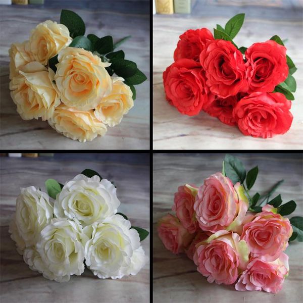 7-ветви весна искусственный поддельный шелк rose flowers cafe комната настольный декор
7-ветви весна искусственный поддельный шелк rose flowers cafe комната настольный декор
