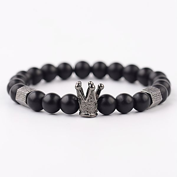 2020 silver crown beads bracelets men prayer meditation black matte stone balance bracelet for women yoga bracelet
2020 silver crown beads bracelets men prayer meditation black matte stone balance bracelet for women yoga bracelet