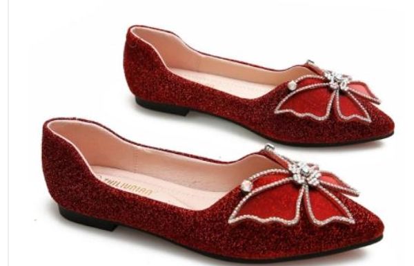 2019 water drill women's shoes in spring and autumn with new style flat bottom pointed end bowknot@26, Black
2019 water drill women's shoes in spring and autumn with new style flat bottom pointed end bowknot@26, Black