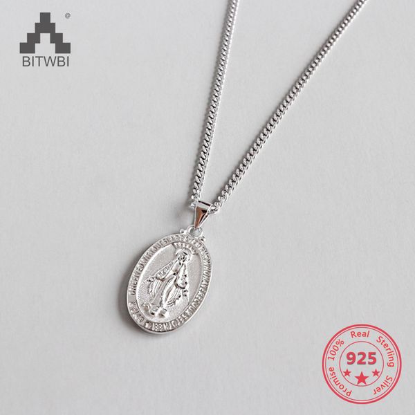 s925 sterling silver retro golden virgin mary clavicle pendant necklace female silver jewelry
s925 sterling silver retro golden virgin mary clavicle pendant necklace female silver jewelry