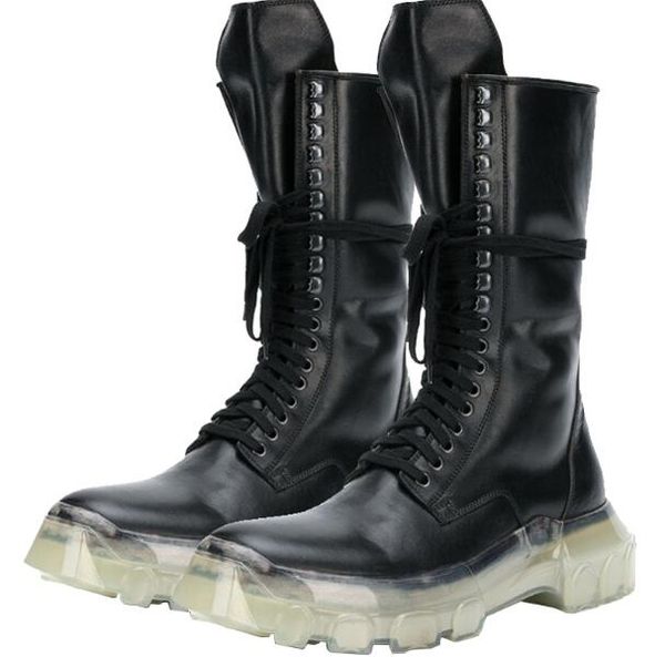 martin genuine leather high boots european and american heavy-bottomed warm personality tide tooling transparent bottom shoes, Black
martin genuine leather high boots european and american heavy-bottomed warm personality tide tooling transparent bottom shoes, Black
