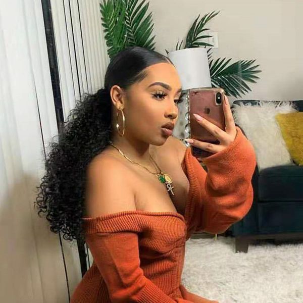 afro kinky curly hairs updo wrap human hair drawstring high puff ponytail hair extension afro bun for natural hair afro puff ponytails 140g, Black
afro kinky curly hairs updo wrap human hair drawstring high puff ponytail hair extension afro bun for natural hair afro puff ponytails 140g, Black