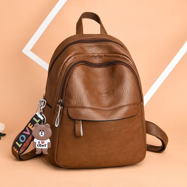 2020 New Mother Backpack All-match Casual Anti-theft Bag Female Large Capacity Simple Fashion Girl Travel Backpack