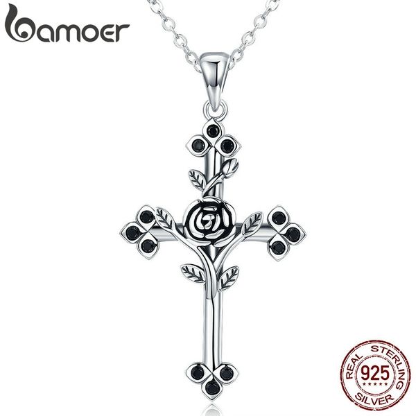 bamoer authentic 925 sterling silver rose flower leaf cross pendant necklaces for women sterling silver jewelry collares scn091
bamoer authentic 925 sterling silver rose flower leaf cross pendant necklaces for women sterling silver jewelry collares scn091