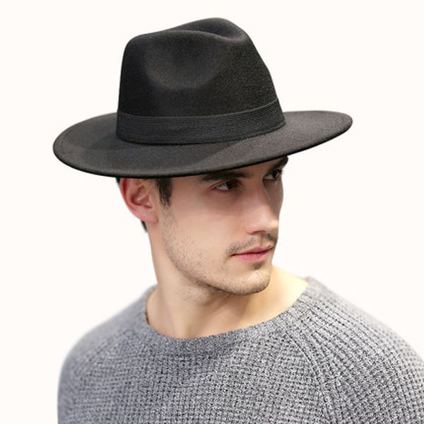 men wide brim simple church derby hat panama solid color felt fedoras hat women artificial wool blend jazz cap bowler hat, Blue;gray
men wide brim simple church derby hat panama solid color felt fedoras hat women artificial wool blend jazz cap bowler hat, Blue;gray